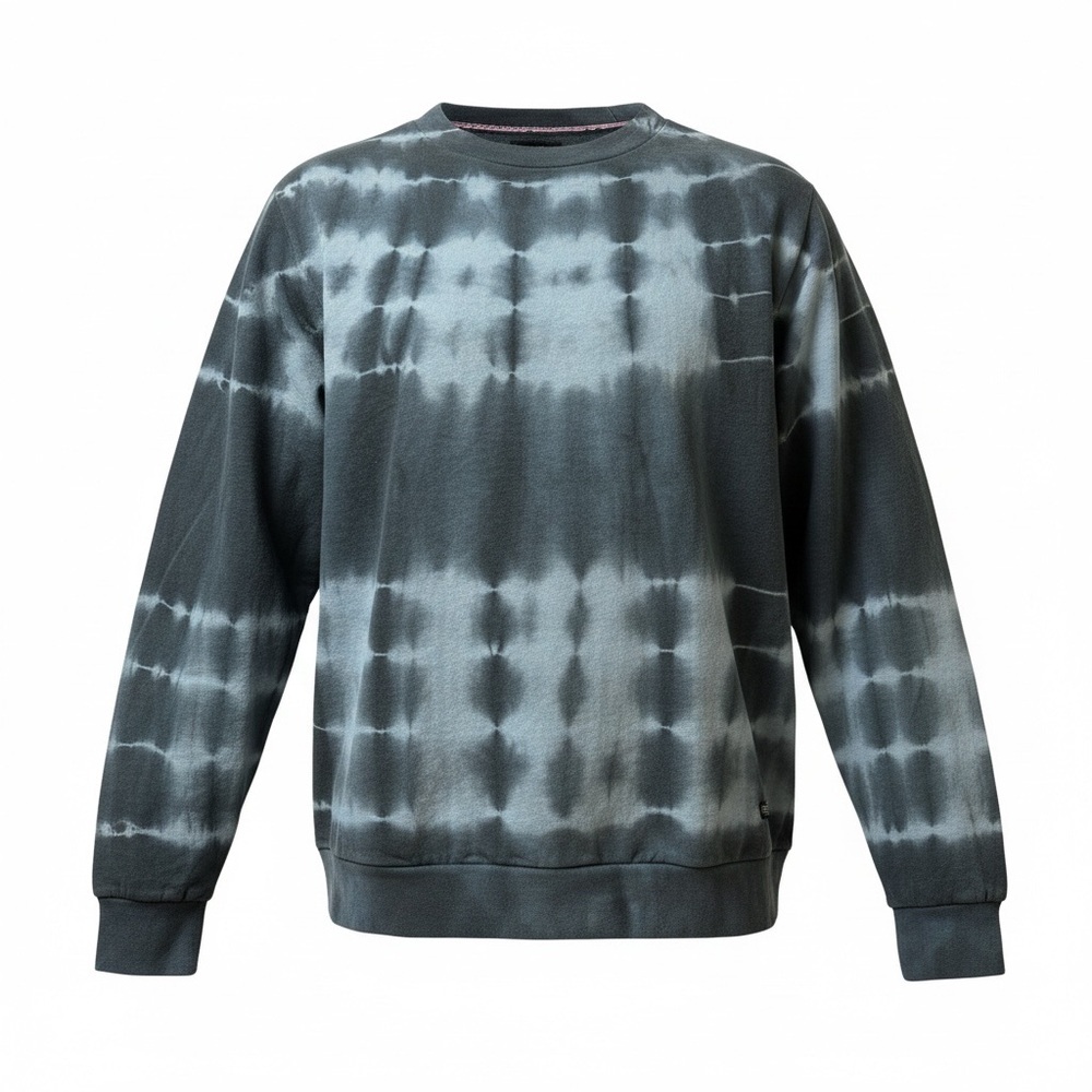 NWT Men's Navy Yard Tie-Dye Pullover- Black and Gray Size Small (KB2)